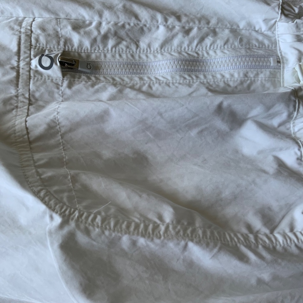 GapFit White Lightweight Outdoor Wind Rain Hooded Jacket size L - Picture 6 of 11